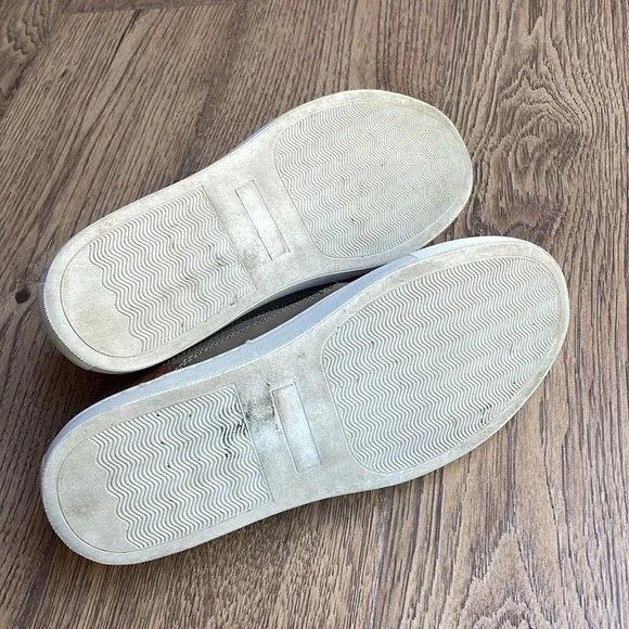 Steve Madden Shoes Mens Sz 10.5 Gray Leather Sneakers Camden 667 Casual Lace Up - Picture 5 of 6